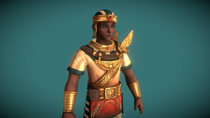 [ Student Work ] Armored Egyptian 3D Model