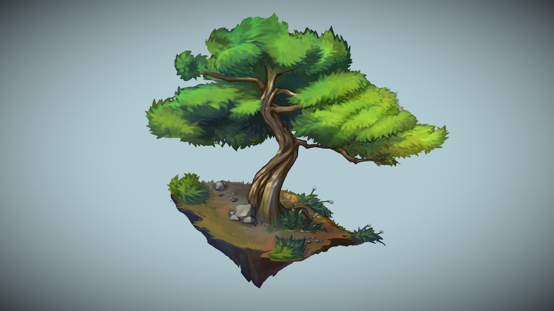 Stylized Juniper Tree - 3D model by Azaraen (@estherlove) [bd102af