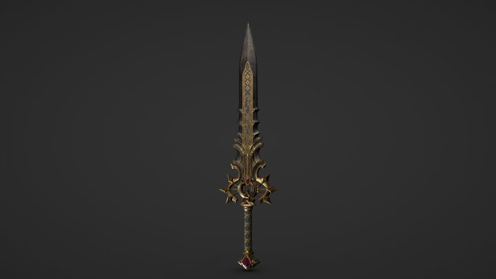 Hexen Sword 3D Model