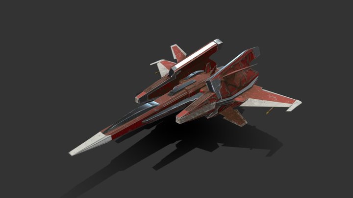 Aircraft - Ace Online Game 3D Model