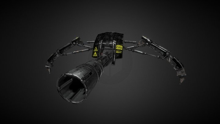 futuristic turret 3D Model