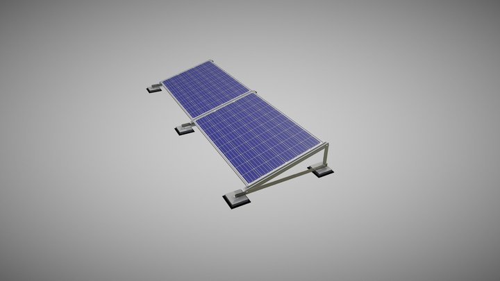 PV mounting system: model R2H1 3D Model