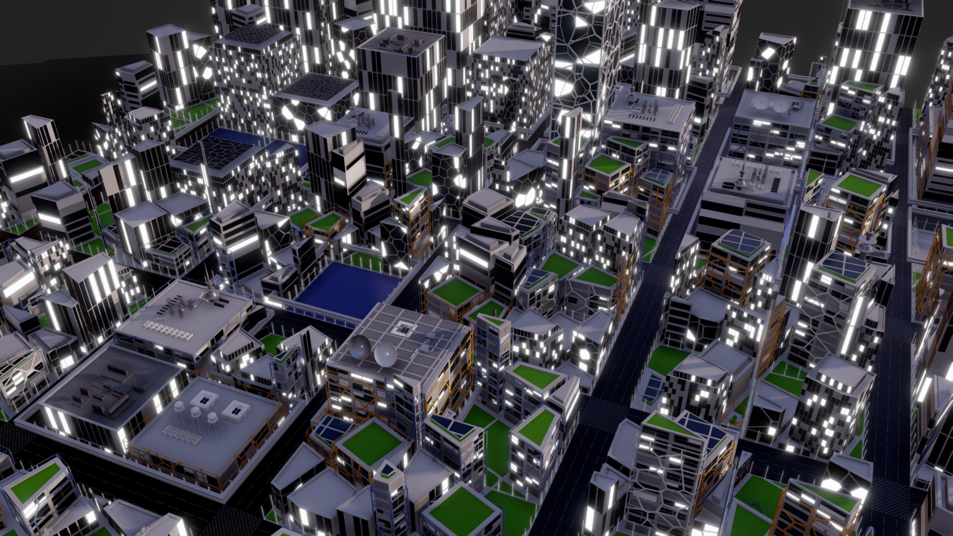 3D model Future City B1 - This is a 3D model of the Future City B1. The 3D model is about engineering drawing.
