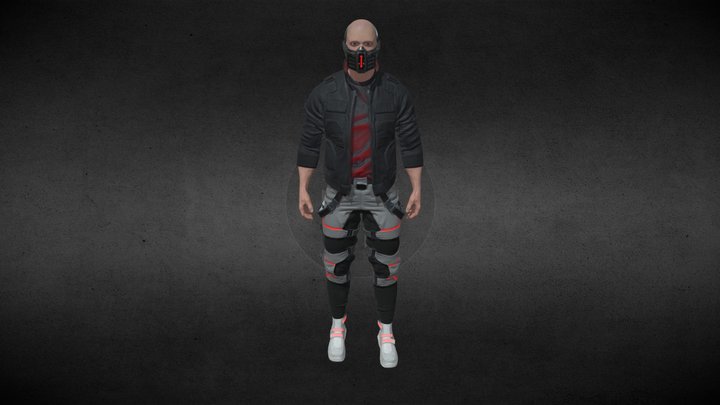 CyberPunk Character 3D Model