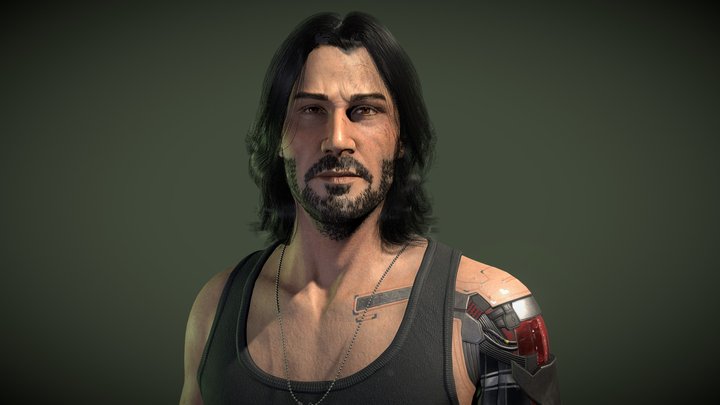 Johnny Silverhand - Cyberpunk 2077 Fanart 3D Model