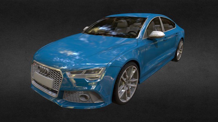 Audi RS7 Sportback Performance 2016 3D Model