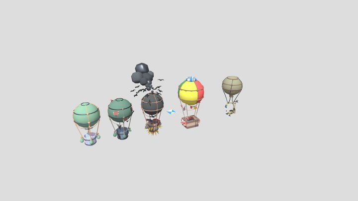 Baloons 3D Model