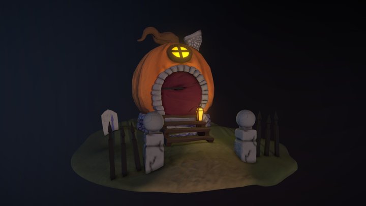 Pumpkin House 3D Model