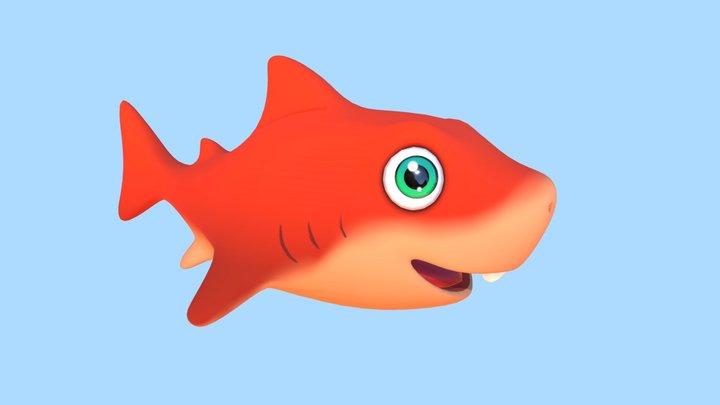 cute-baby-shark-3d-models-sketchfab