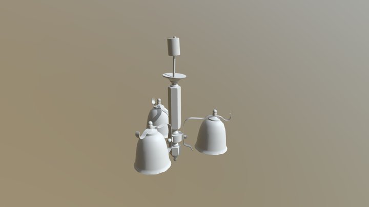 Lampa Draft study 40 min 3D Model