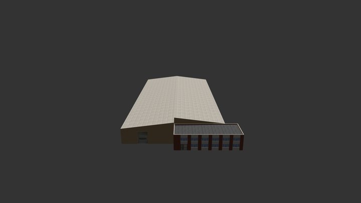 Factory Building 22 3D Model