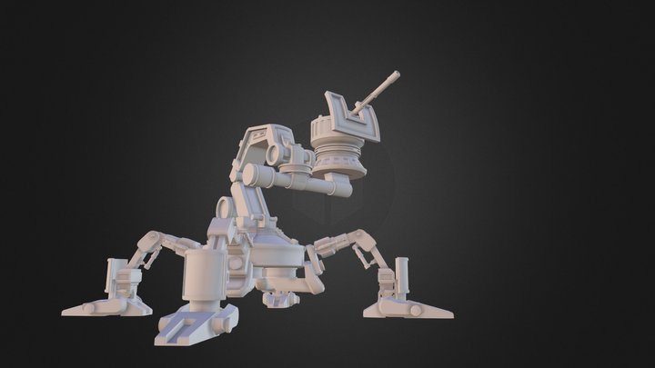 Spidertank Rigged 3D Model