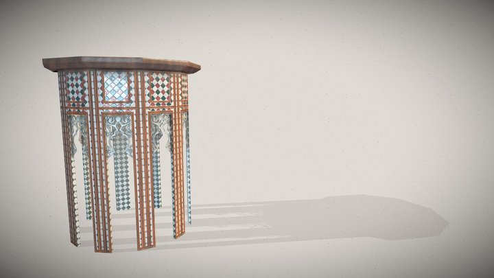 Ottoman table 3D Model