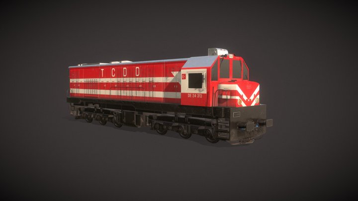 TCDD DE 24000 TRAIN 3D Model