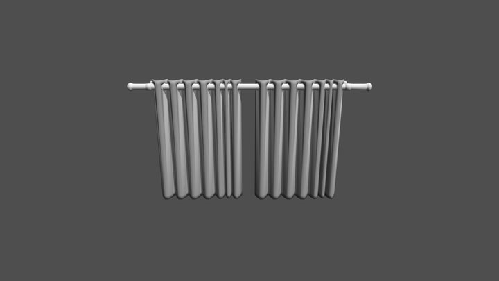 Curtains 3D Model