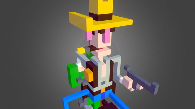 Blocky Luke 3D Model