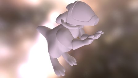Outer space dinosaur(practice) 3D Model