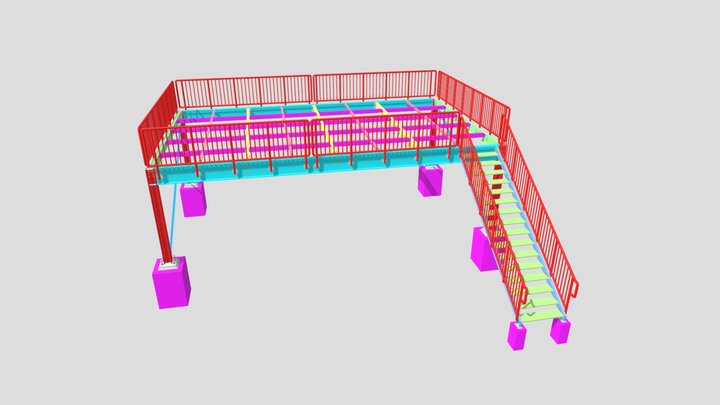 Mezanino Depósito 3D Model