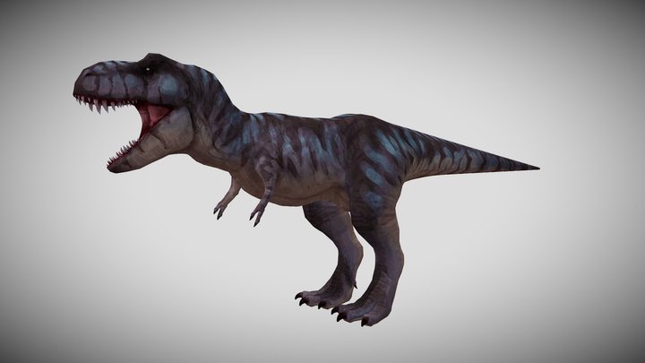 low poly Tyrannosaurus Rex 3D Model