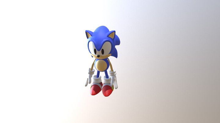Classic-sonic-hdfull-rigged 3D Model