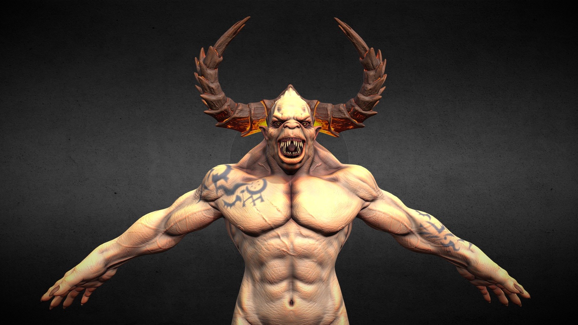 MYTHICAL DEMONIC CHARACTER - 3D model by SHIVA (@shiva_m) [bd21c90 ...