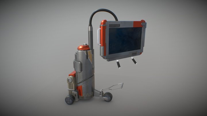 SciFi Monitor 3D Model