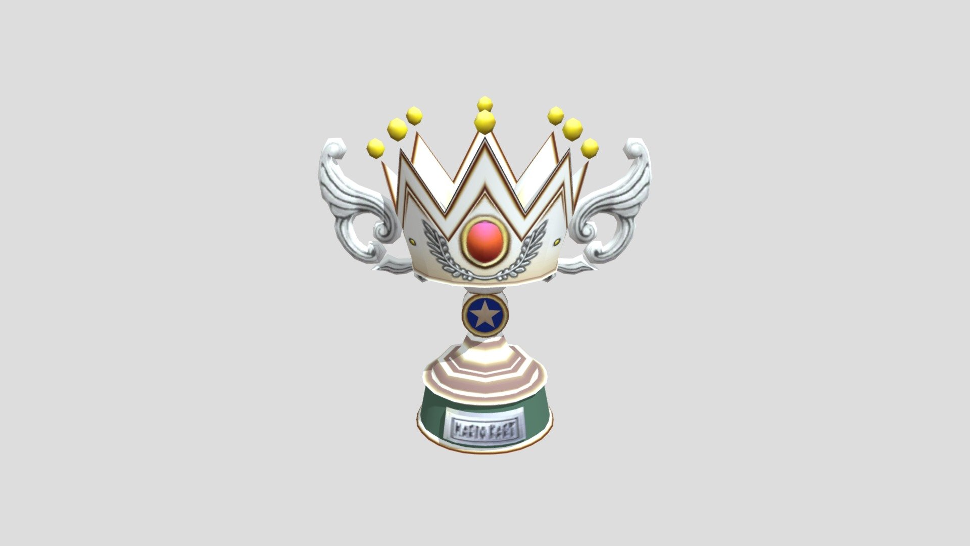 Princess Peach Trophy - Download Free 3D model by Tigerar1 ...