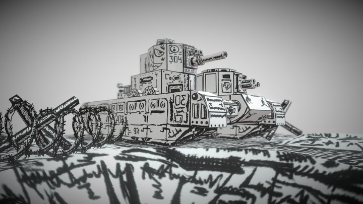 Paper Warfare 3D Model