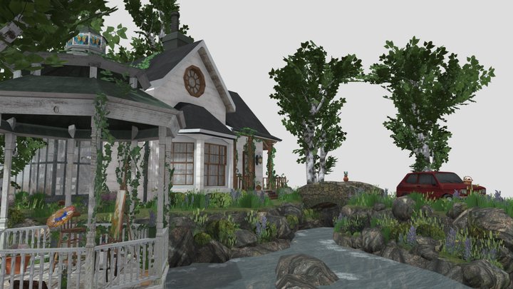 DAE Diorama - Grandma's House 3D Model