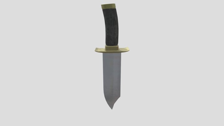 bullet train knife 3D Model