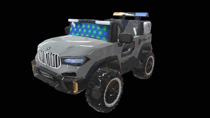 Kids ride on car 3d model