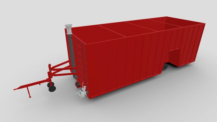 DMI MetalworX Manure Container 3D Model