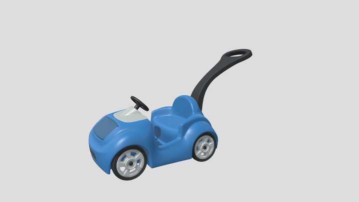Kids Ride On Push Car 3D Model