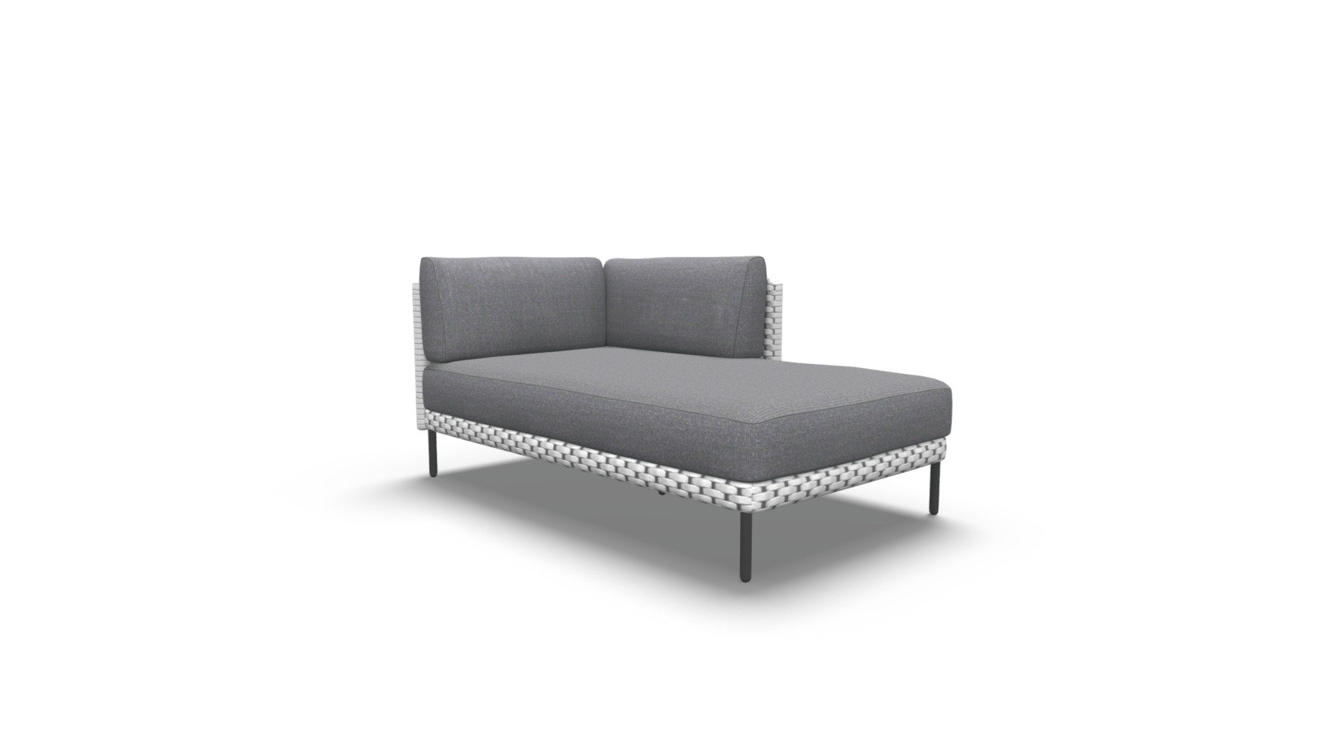 Rossiter outdoor LHF corner sofa,Grey