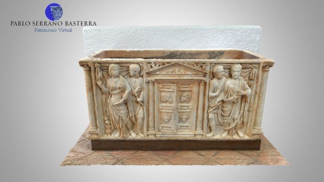 Sarcófago de mármol, Córdoba (Siglo III) 3D Model