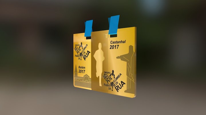Medalha Circuito Sesc Pará - Corrida de Rua 2017 3D Model