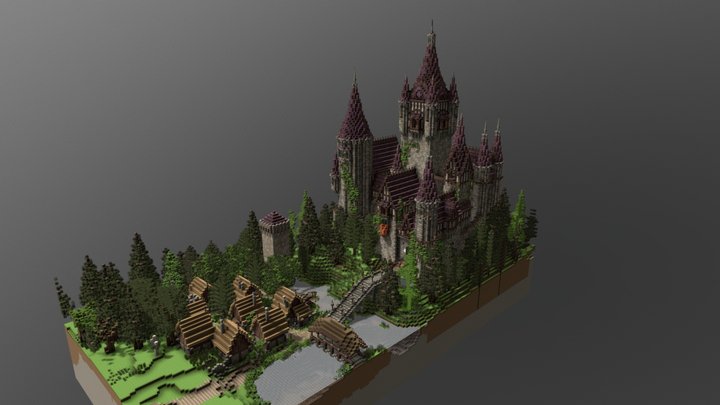 Minecraft Castles A 3d Model Collection By Mastaazia Mastaazia Sketchfab