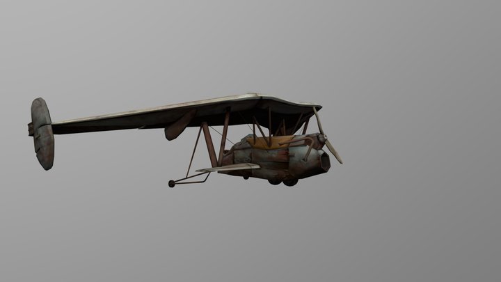 DAE Rustairborn - Westland-Hill Pterodactyl 3D Model