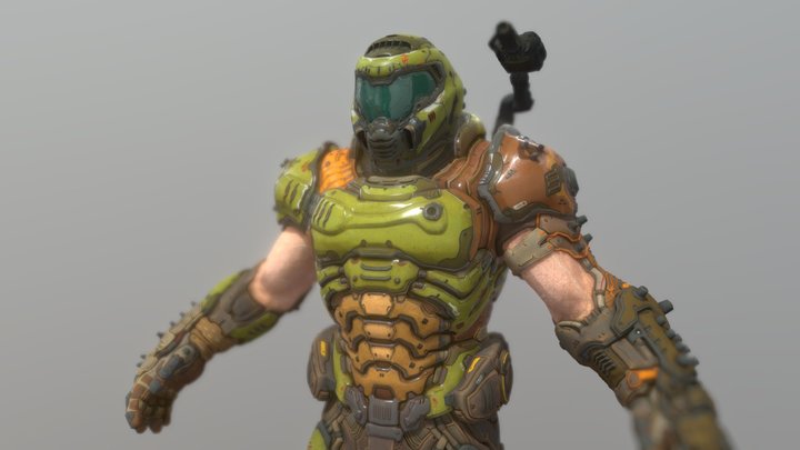Doom Eternal Slayer 3D Model
