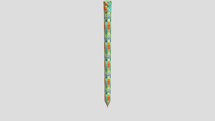 Pencil Texture 3D Model