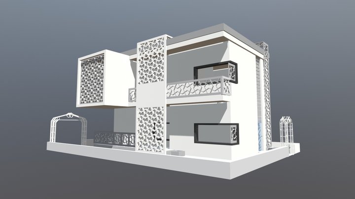 modern villa 3D Model