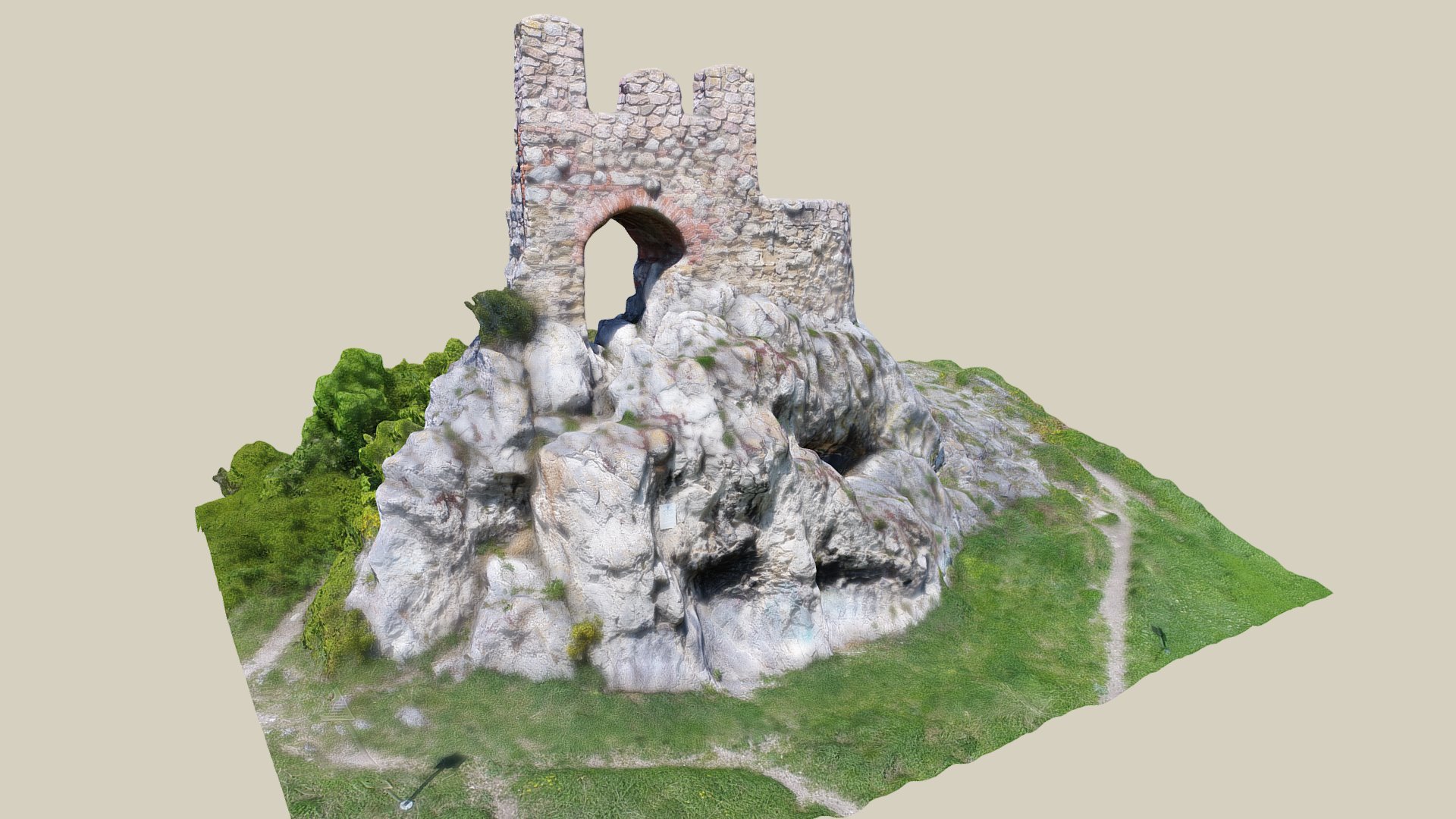 Maria Enzersdorf Ruine — Sketchfab embed 3D viewer
