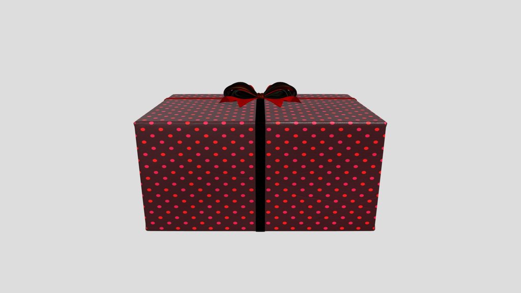 Green Polkadot Gift Box Fold