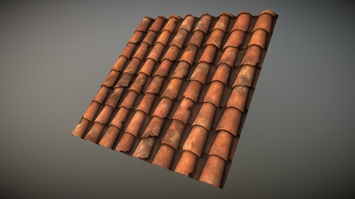 Tile Roof 3D Model