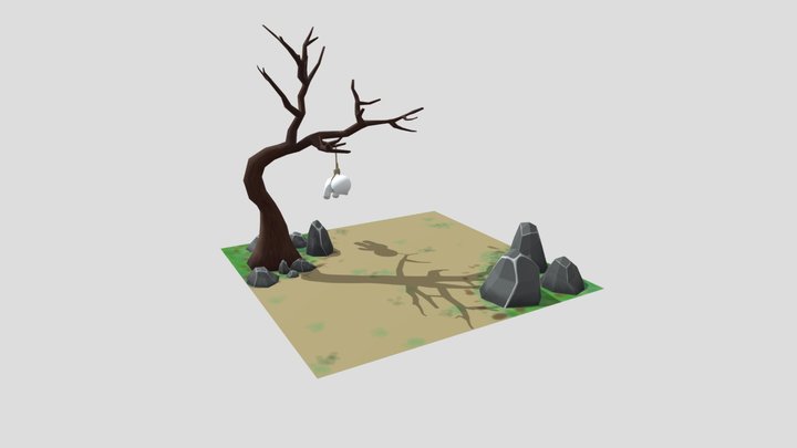 A1110082028 張廷旭 期末作業 上吊娃娃 3D Model