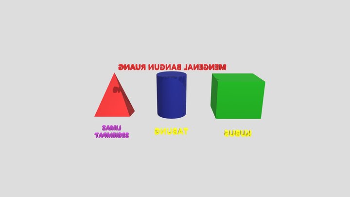3D Bangun Ruang 3D Model