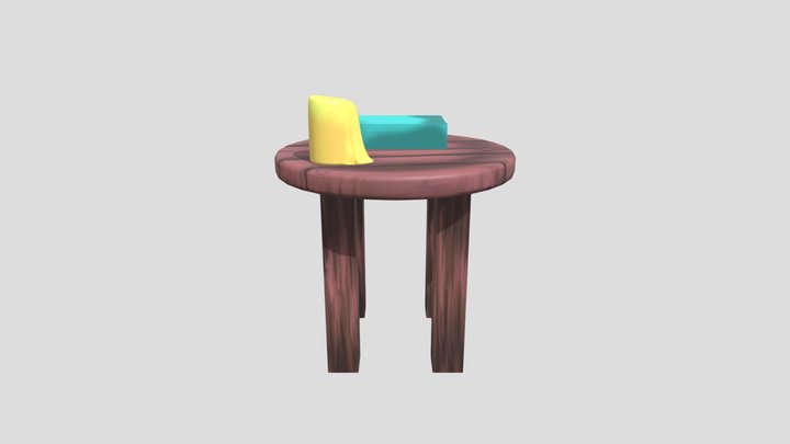 Taburete Alba 3D Model