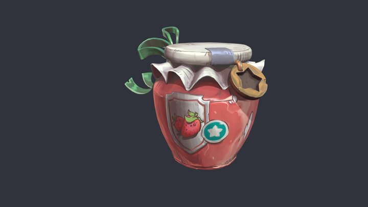 Jam Jar 3D Model