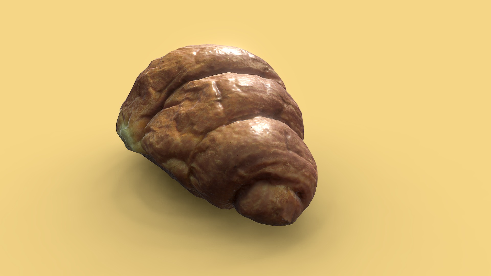 3D model French croissant scan - This is a 3D model of the French croissant scan. The 3D model is about a close up of a shell.