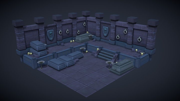 Dungeon Diorama 3D Model